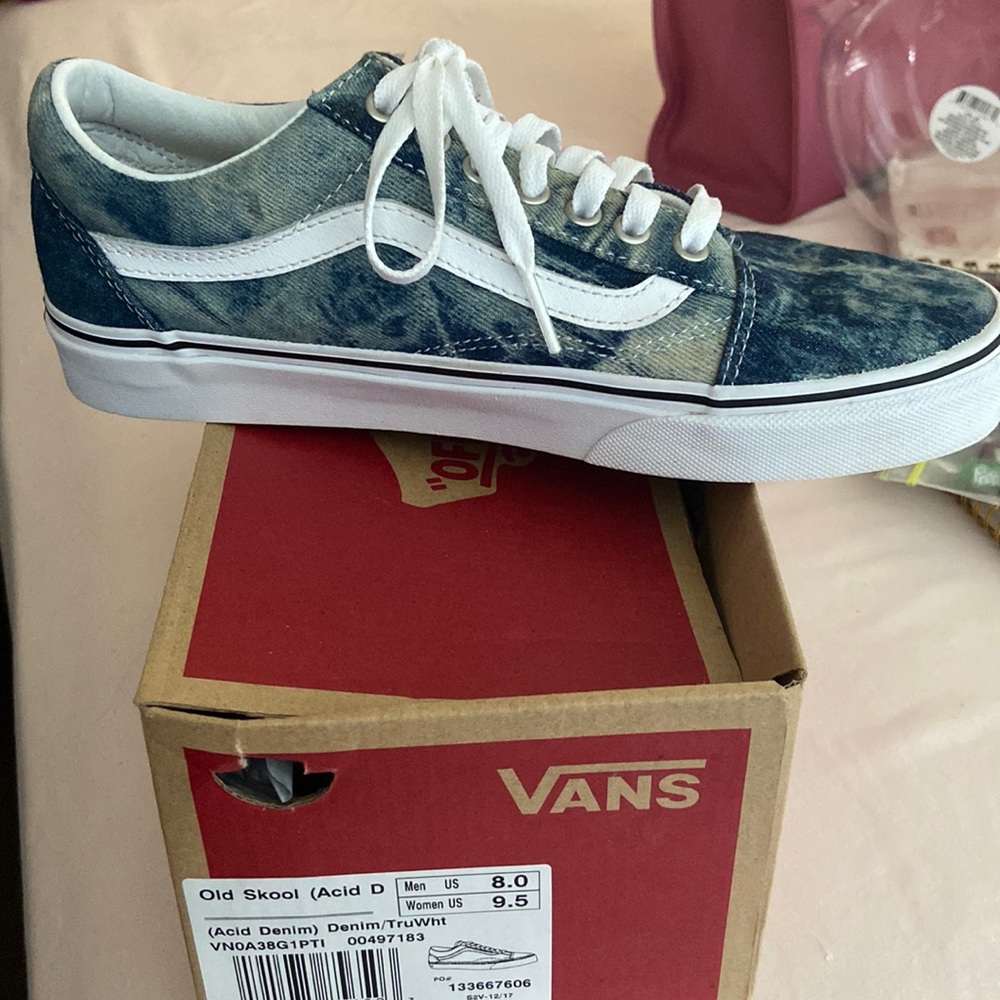 Old Skoll Acid Wash Denim Vans